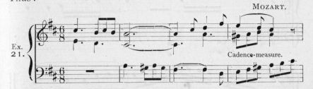 Example 21.  Fragment of Mozart.