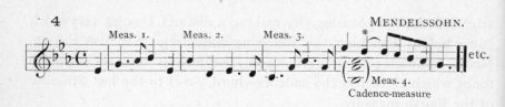 Example 23 continued.  Fragment of Mendelssohn.
