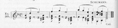 Example 30.  Fragment of Schumann.