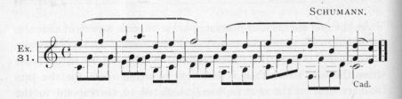 Example 31.  Fragment of Schumann.