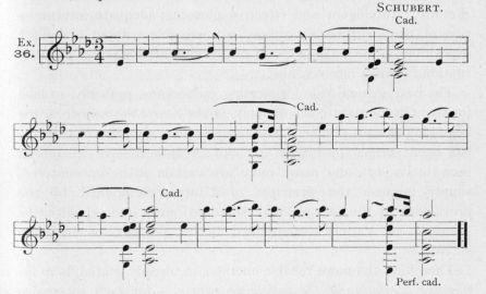 Example 36.  Fragment of Schubert.