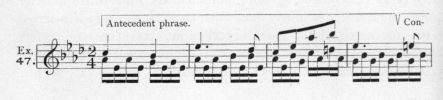 Example 47.  Fragment of Beethoven.