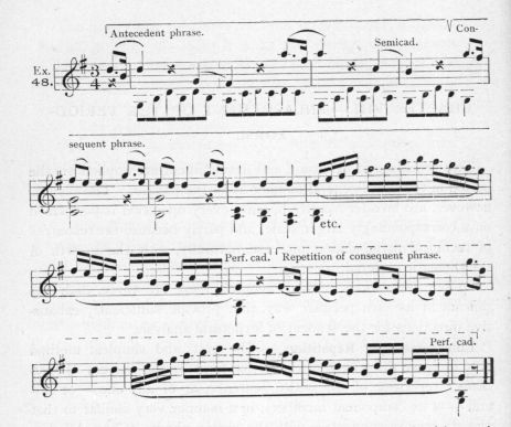 Example 48.  Fragment of Mozart.